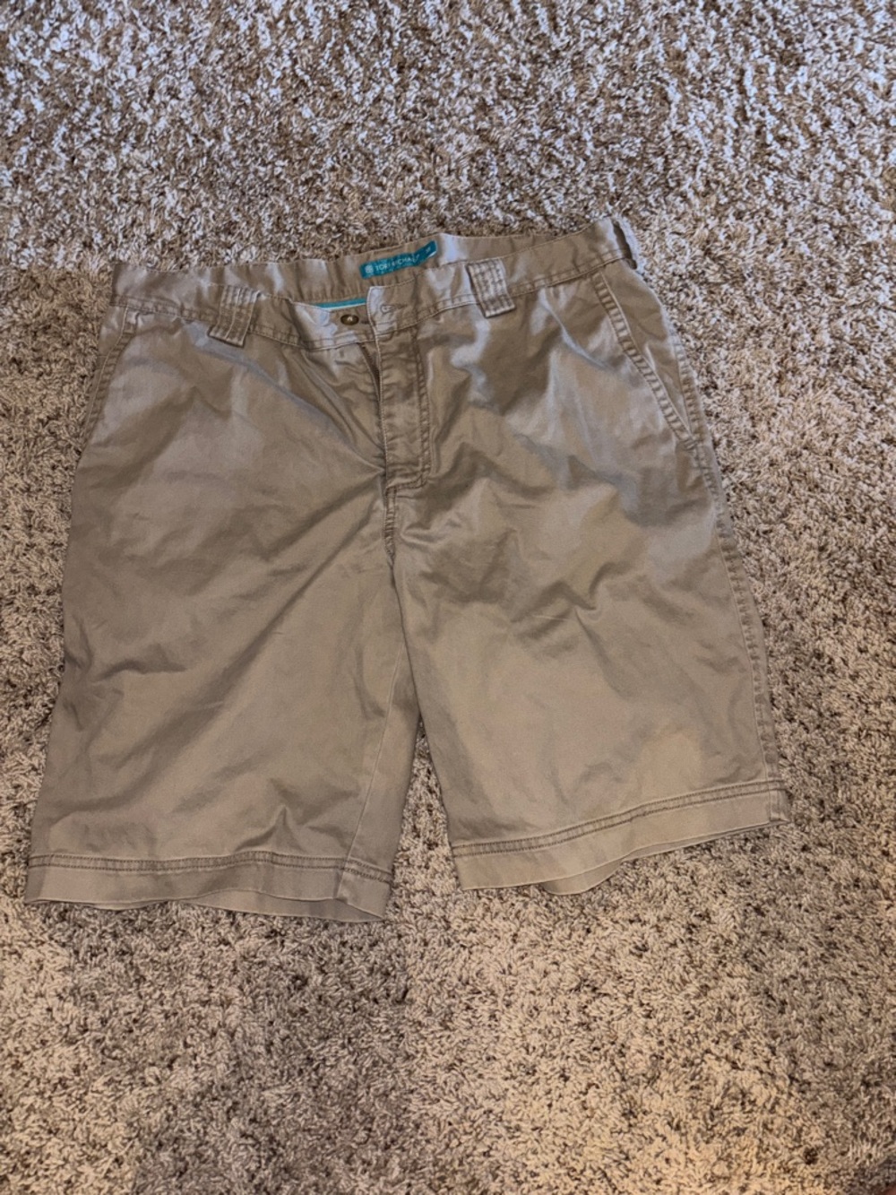 Tori Richard Men's Beige Flat Front Shorts